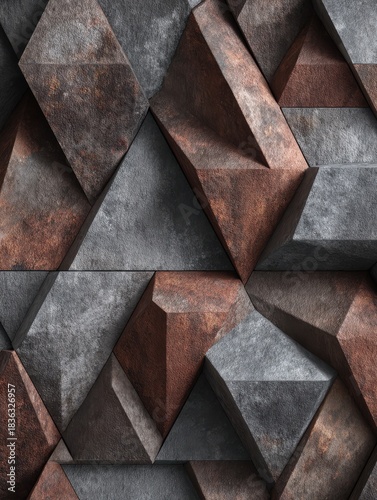 modern geometric wallpaper 3d background generated with ai