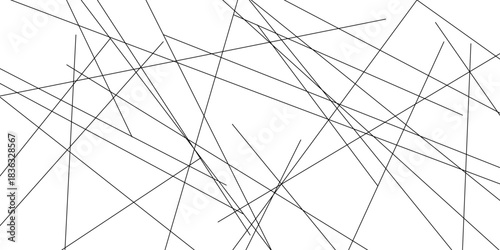 Abstract line background. abstract black lines with white background creative. The wires on white background. Subtle intersecting lines forming geometric shapes on a neutral background.