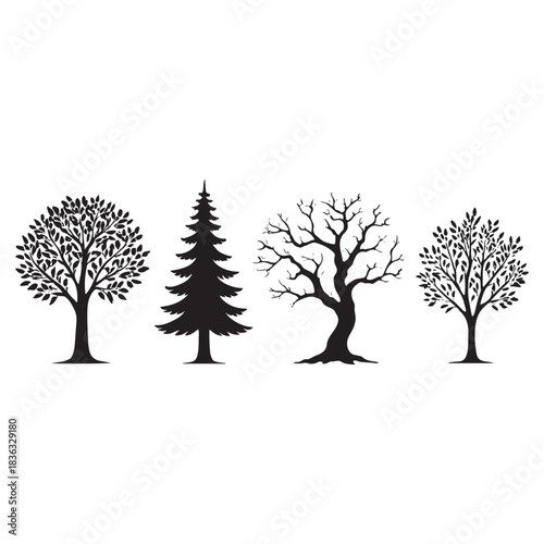 different tree vector