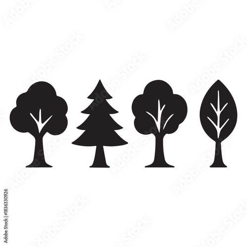 different tree vector