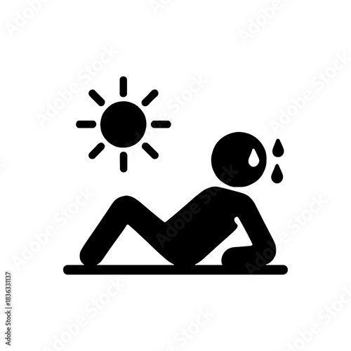 Heat Exhaustion Fatigue Icon