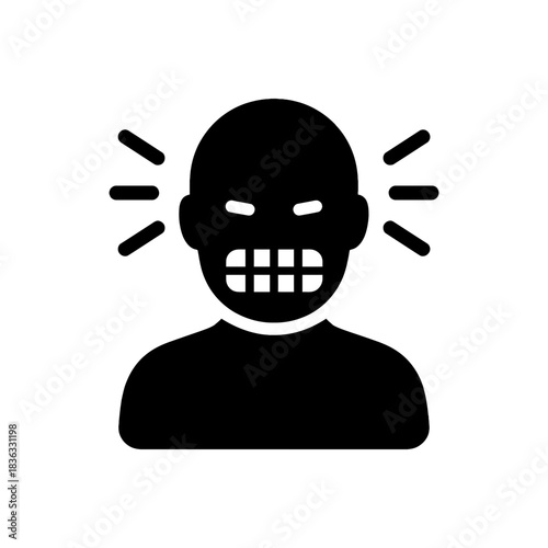 Intense Stress Anger Rage Icon