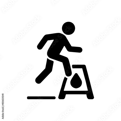 Disregarding Safety Warning Sign Icon