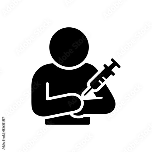 Substance Abuse Injection Icon