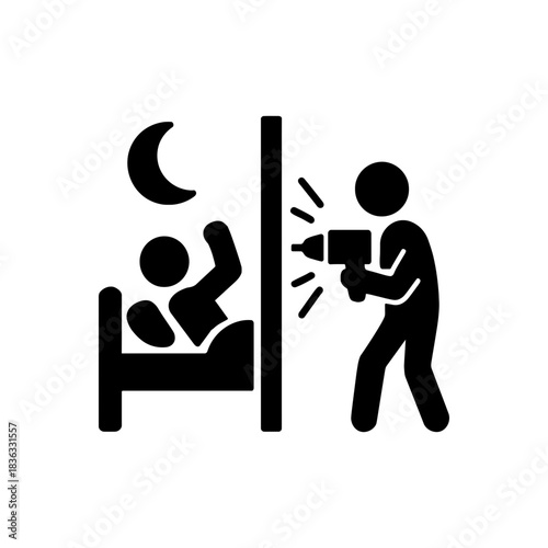 Loud Noise Sleep Disturbance Icon