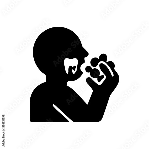 Sweet Tooth Dental Cavity Icon