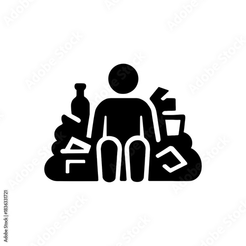 Compulsive Hoarding Disorder Concept Icon