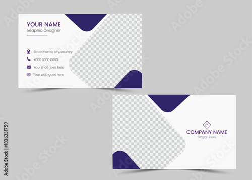 Business card design template, Clean professional business card template, visiting card, business card template	