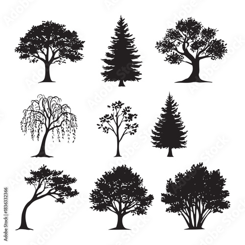 different tree vector