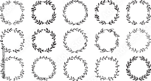 Ultimate Vector Design Bundle  Wreaths, Frames Badges & Star Dividers SVG Pack