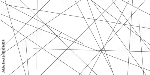Abstract line background. abstract black lines with white background creative. The wires on white background. Subtle intersecting lines forming geometric shapes on a neutral background.
