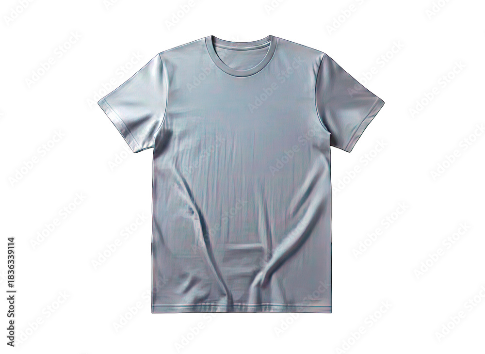 Naklejka premium Blue T-Shirt Isolated on White Background