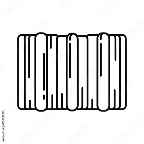 Abstract Vertical Bar Pattern Icon