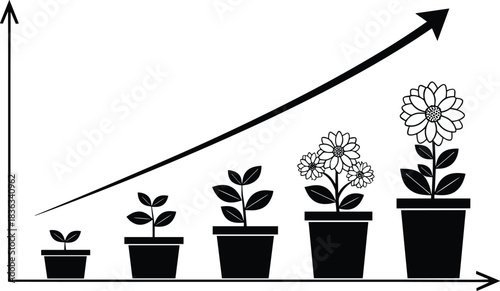 Business Management, Financial Data Analysis, Technology, Strategy, Teamwork, Global Growth, Science, Health, Vector Icons Set, Comprehensive Black Pictograms, Corporate Concepts Collection