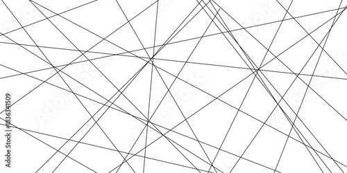 Abstract line background. abstract black lines with white background creative. The wires on white background. Subtle intersecting lines forming geometric shapes on a neutral background.