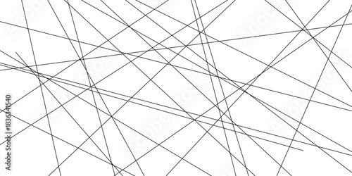 Abstract line background. abstract black lines with white background creative. The wires on white background. Subtle intersecting lines forming geometric shapes on a neutral background.