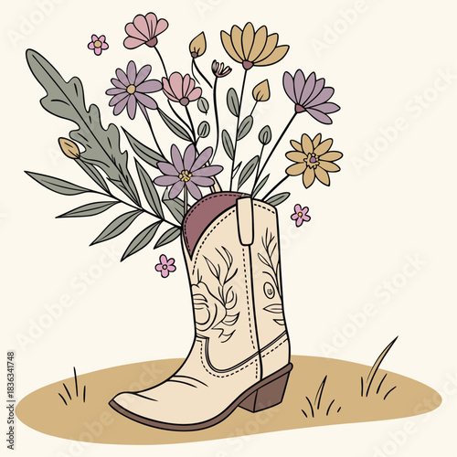 Red rubber wellington boots isolated in white for spring fashion gardening footwear