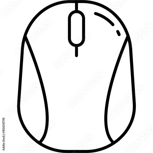 Wireless Mouse Outline Icon