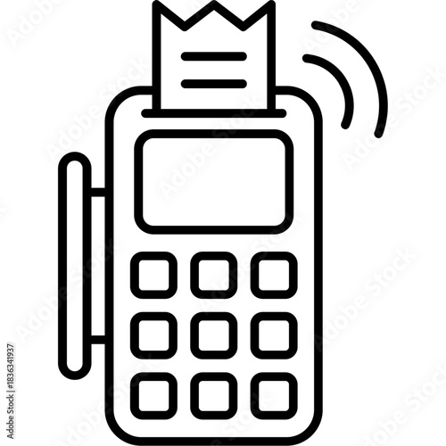 Card Reader Outline Icon