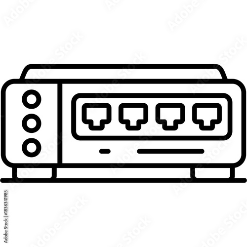 Network Switch Outline Icon