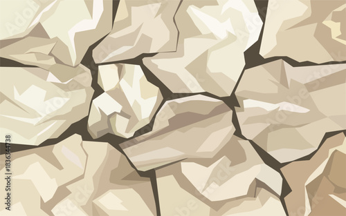 Texture of weathered stone wall, abstract background with earthy tones and subtle shadows