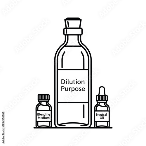 Essential Oil Dilution & Blending Mediums with Neutral Oil Bottles Icon