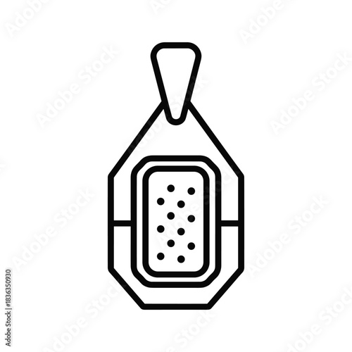 Car Key Fob Outline Icon