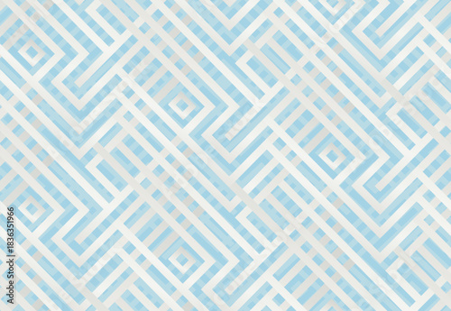 Seamless cloud dancer color geometric artistic maze vector pattern. Color of the year 2026