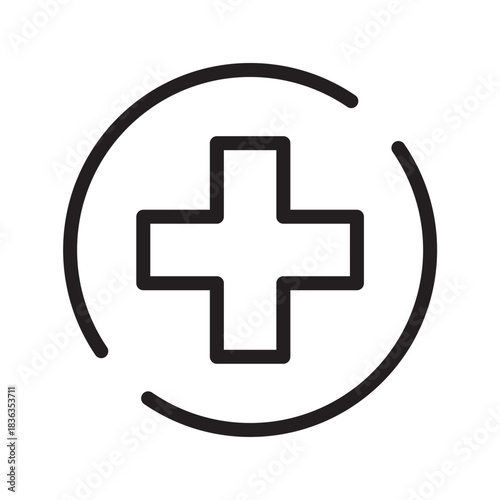 Classic Medical Symbol icon collection for healthcare, clinical identification, hospital signage and medical communication visuals