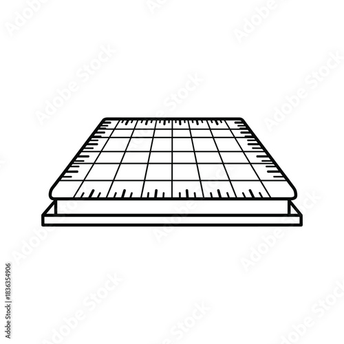 Cutting Mat with Grid and Ruler Markings