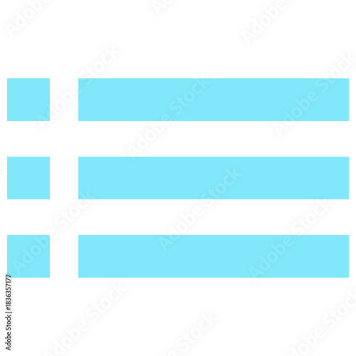 Checklist Items Menu Flat Style Vector Icon