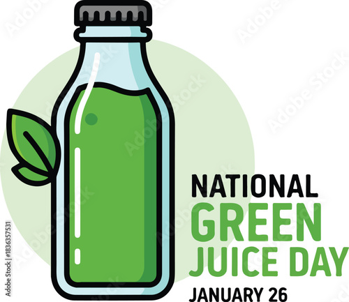 Celebrate National Green Juice Day on January 26 with a refreshing and healthy beverage choice