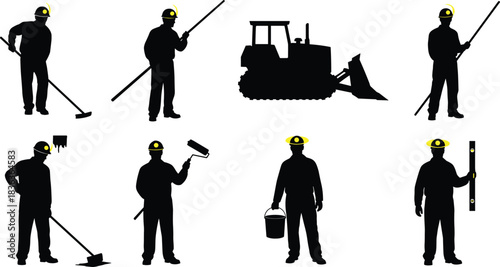 Professional Construction Team Reviewing Blueprint Plans on a Commercial Building Rooftop, Discussing Engineering Project Progress and Future Site Development, Focused on Safety and Success.