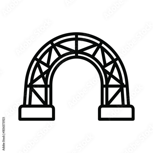 Truss Arch Outline Icon