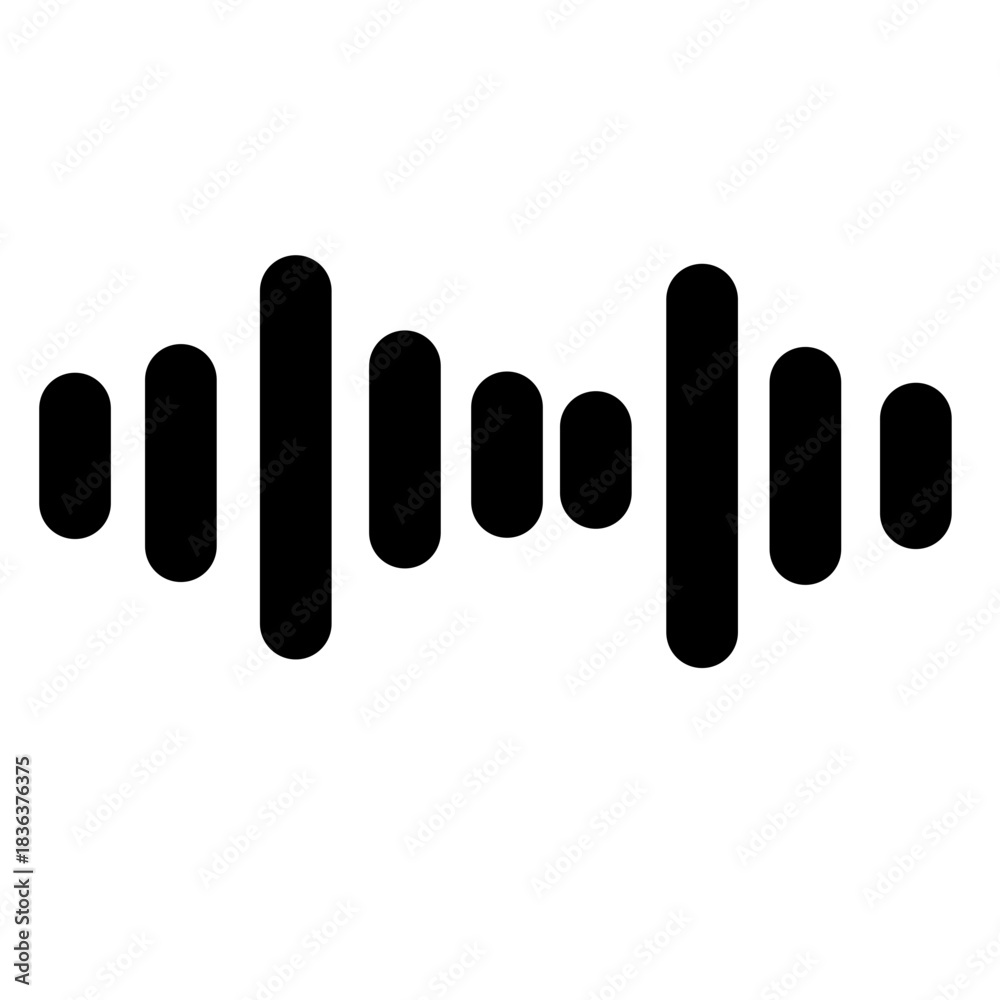 Fototapeta premium Black and white voice recording icon button girl voice recording voice recording app AI voice recording to text best voice recording app
