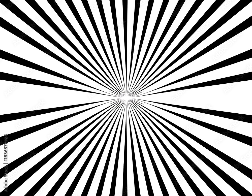 Fototapeta premium Abstract Radial Burst Pattern with Concentric Lines and Central Focus Point.