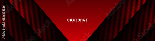 3D red abstract background overlap layer on dark space with diagonal lines effect decoration. Modern graphic design element stripes style concept for web banner, art, flyer, card or brochure cover