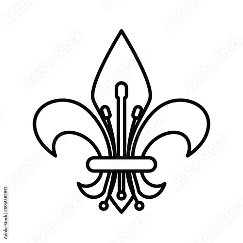 Fleur-de-lis Outline Icon