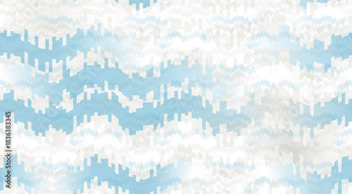 Seamless abstract cloud dancer zigzag vector pattern with soft colors. Color of the year 2026