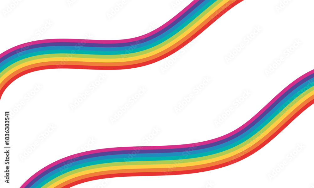 Obraz premium abstract rainbow wave background