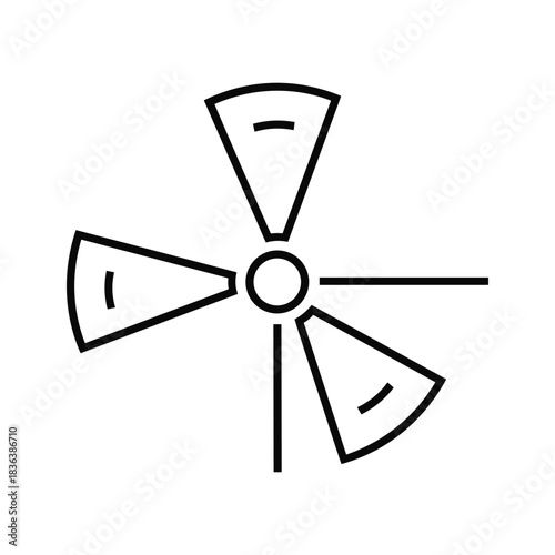 Cup Anemometer Line Icon