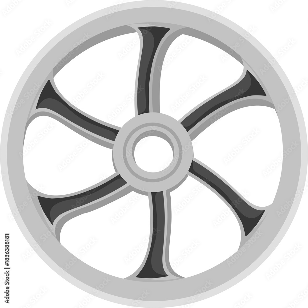 Obraz premium illustration motorcycle wheel