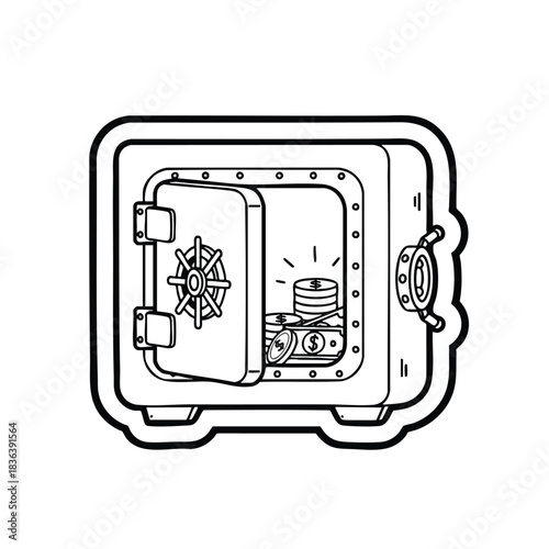 Secure Storage Box with Money Inside