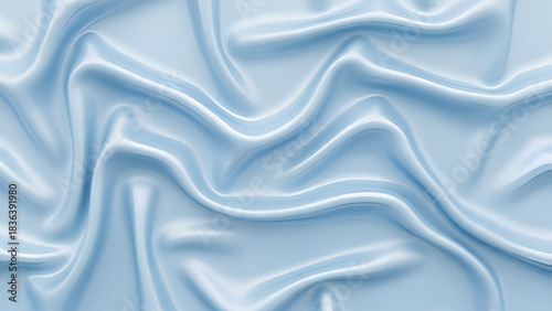 Soft Ice Blue Silk Fabric Texture Background