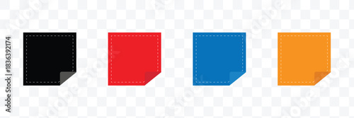 Peel off icon.  Vector for websites, mobile interfaces, presentations, banner, visual branding etc. Vector illustration. isolated on white and black background. EPS 10 .