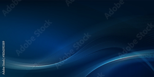 Blue wave line light screen gradient texture background. Abstract technology big data digital background. 3D rendering.eps10