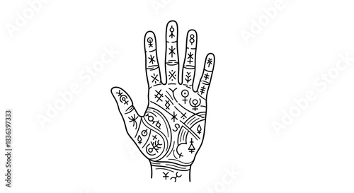 Palmistry Hand Reading Lines and Symbols Interpretation.