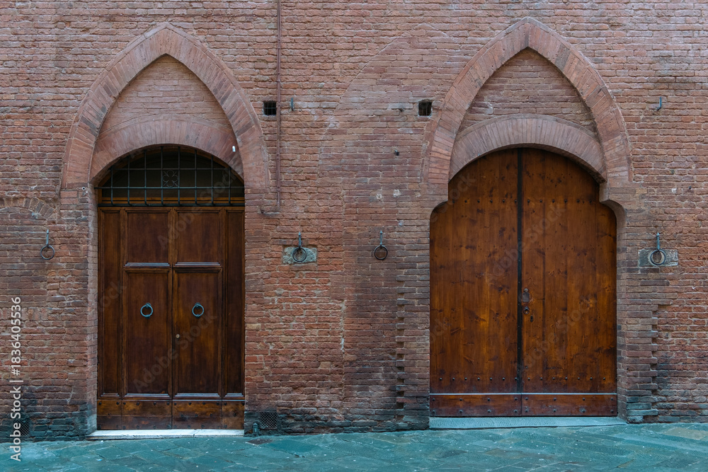 Fototapeta premium Medieval Wooden Doorways