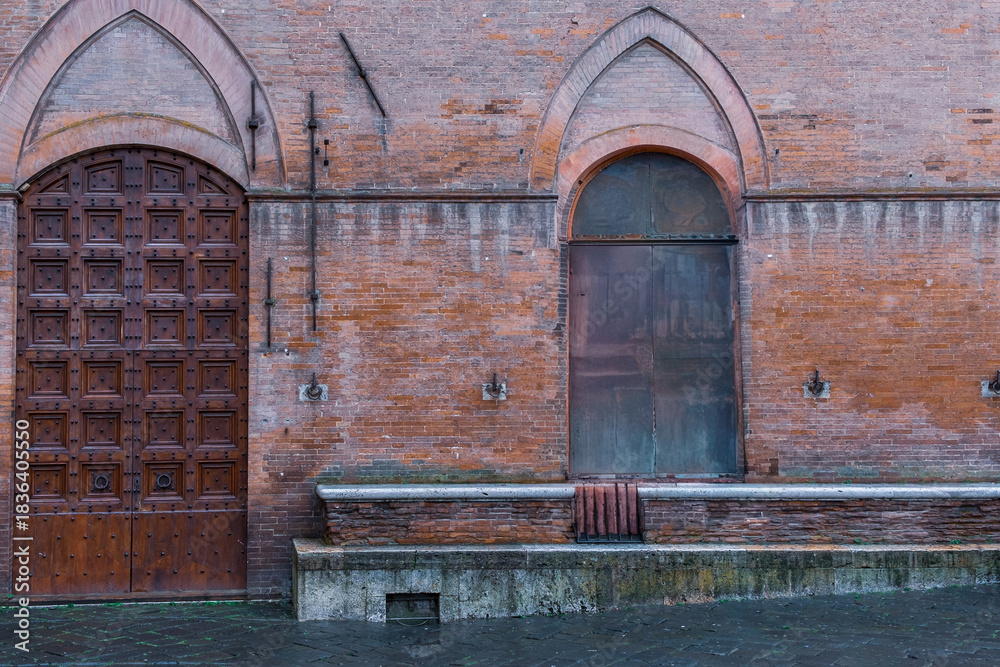 Fototapeta premium Medieval Wooden Doorways