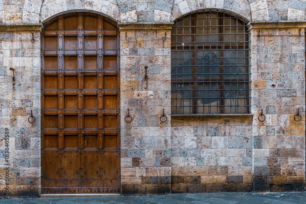 Fototapeta premium Medieval Wooden Doorways